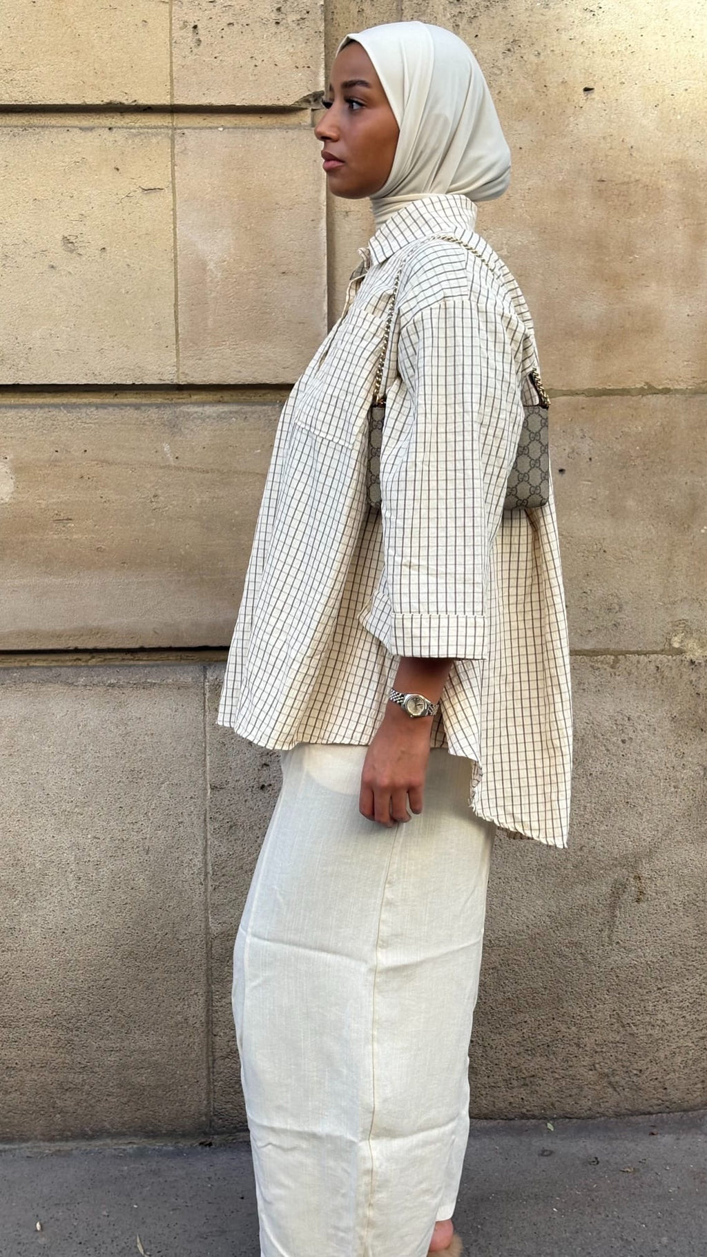 Chemise à carreaux oversize