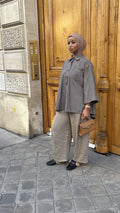 Chemise à carreaux oversize