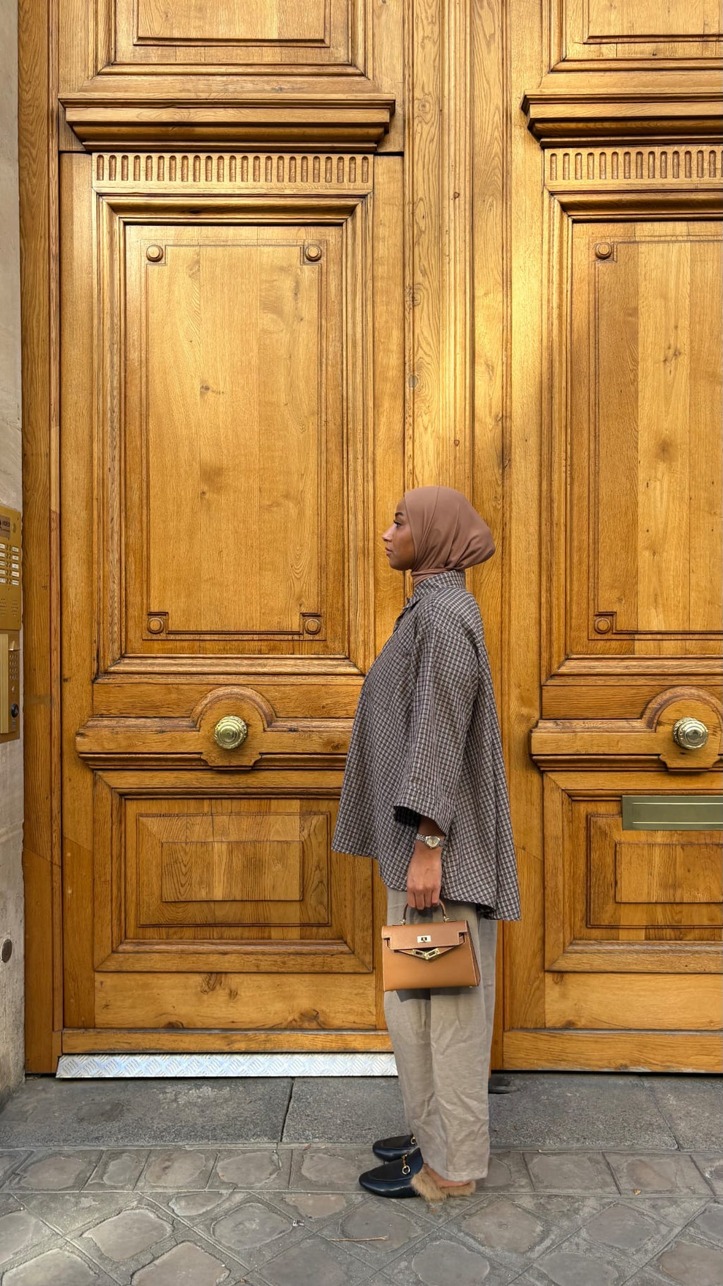 Chemise à carreaux oversize