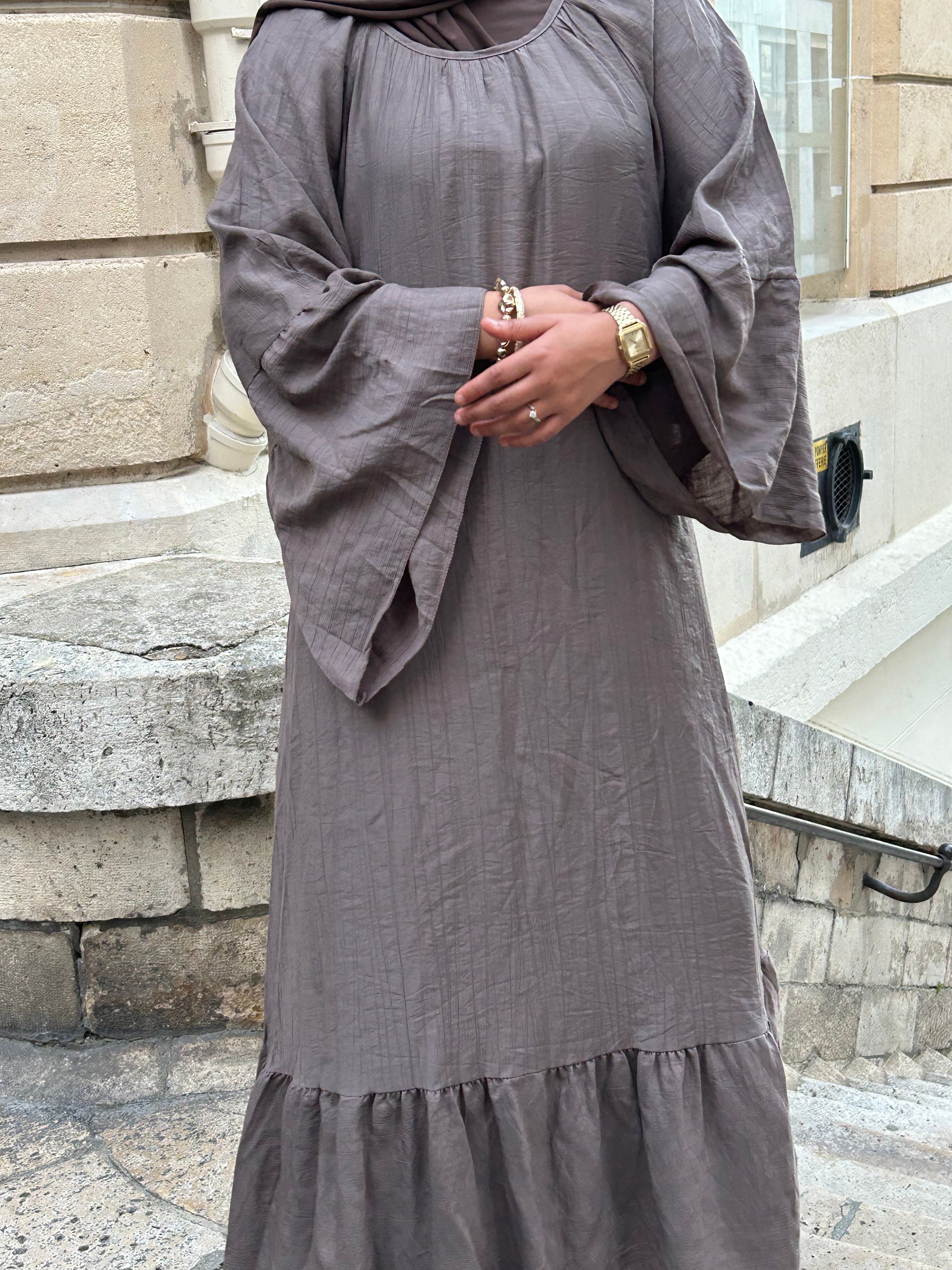 Robe fluide à volant